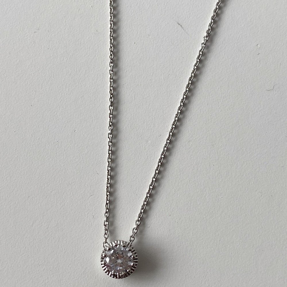 Silver Diamond Necklace